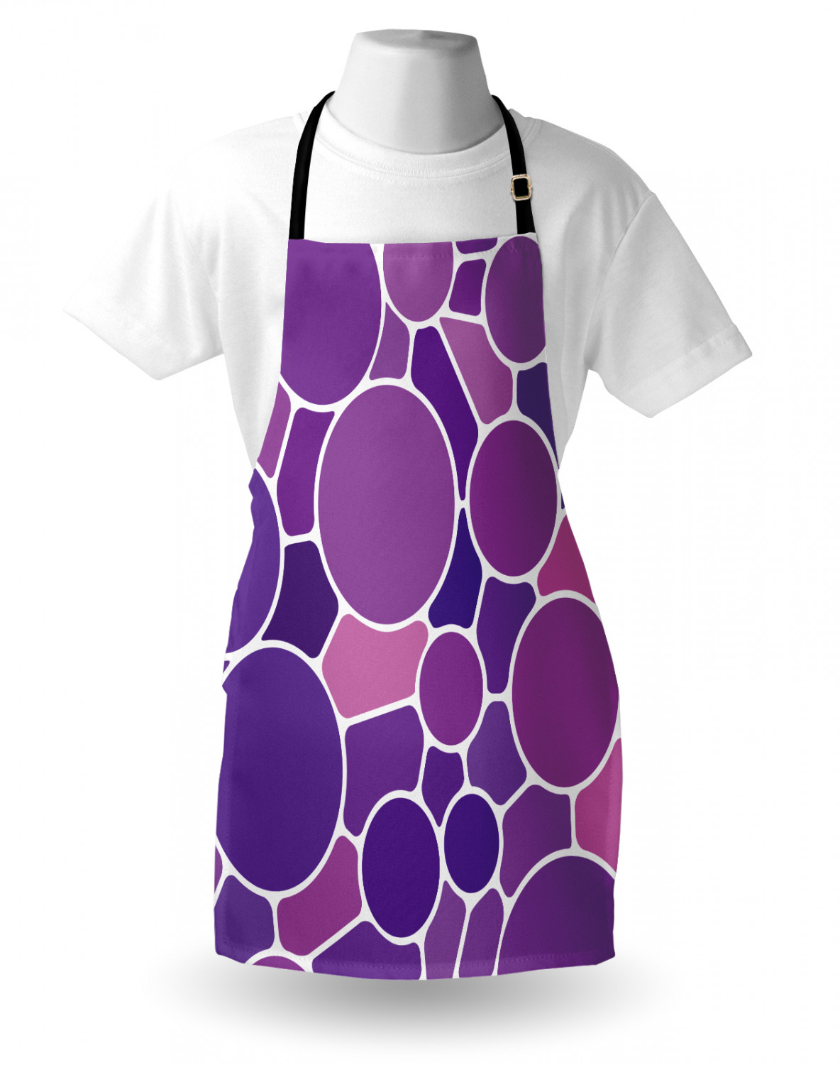 Ambesonne Pink Apron Unisex Kitchen Bib with Adjustable Neck Cooking Baking