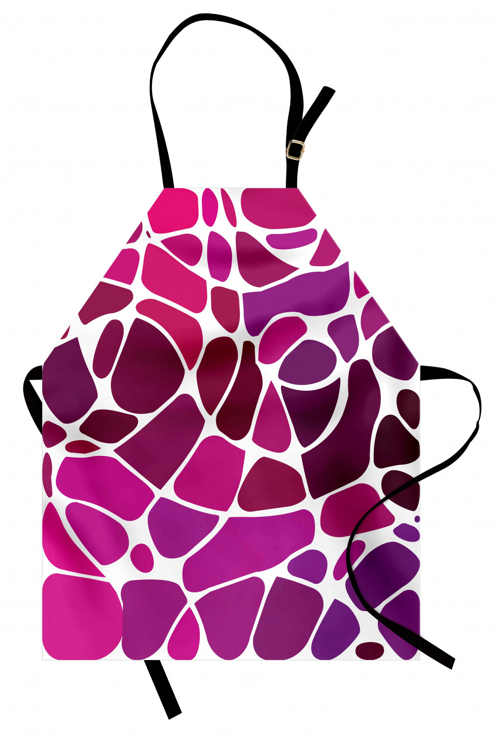 Ambesonne Pink Apron Unisex Kitchen Bib with Adjustable Neck Cooking Baking