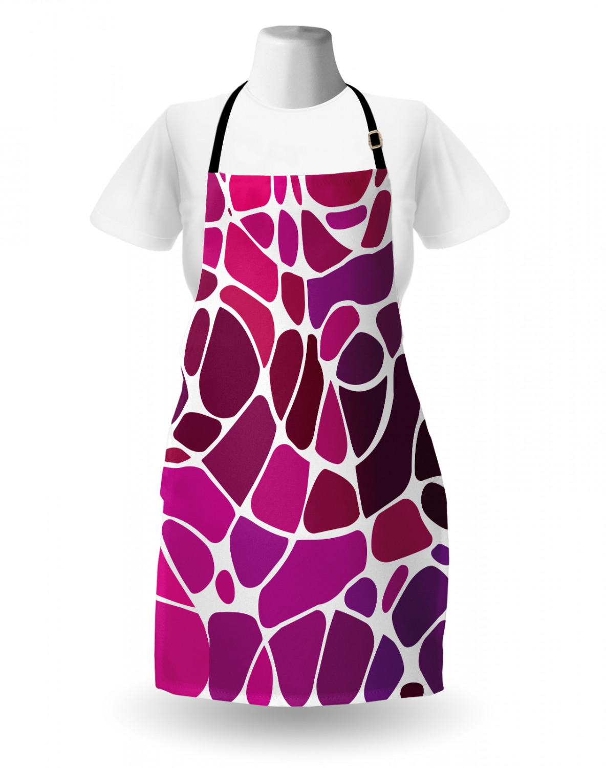 Ambesonne Pink Apron Unisex Kitchen Bib with Adjustable Neck Cooking Baking