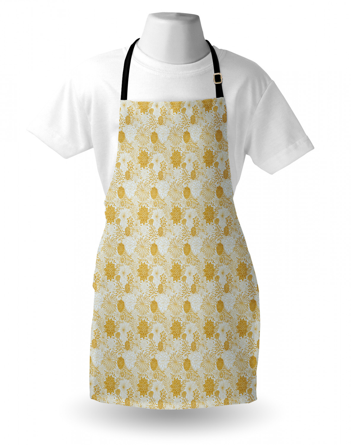 Ambesonne Flower Apron Unisex Kitchen Bib with Adjustable Neck Cooking Baking - Bild 45 von 183