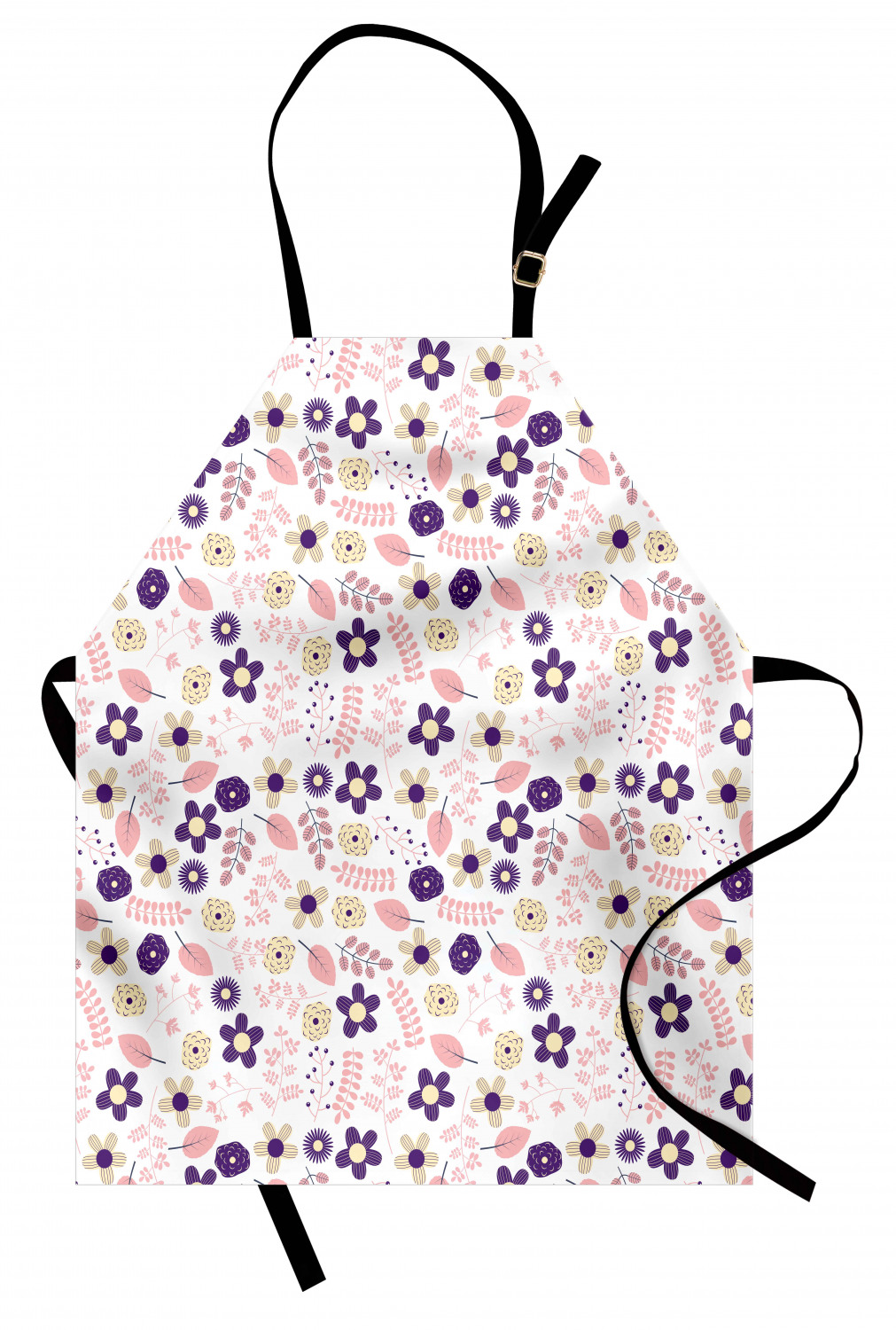 Ambesonne Flower Apron Unisex Kitchen Bib with Adjustable Neck Cooking Baking - Bild 58 von 183