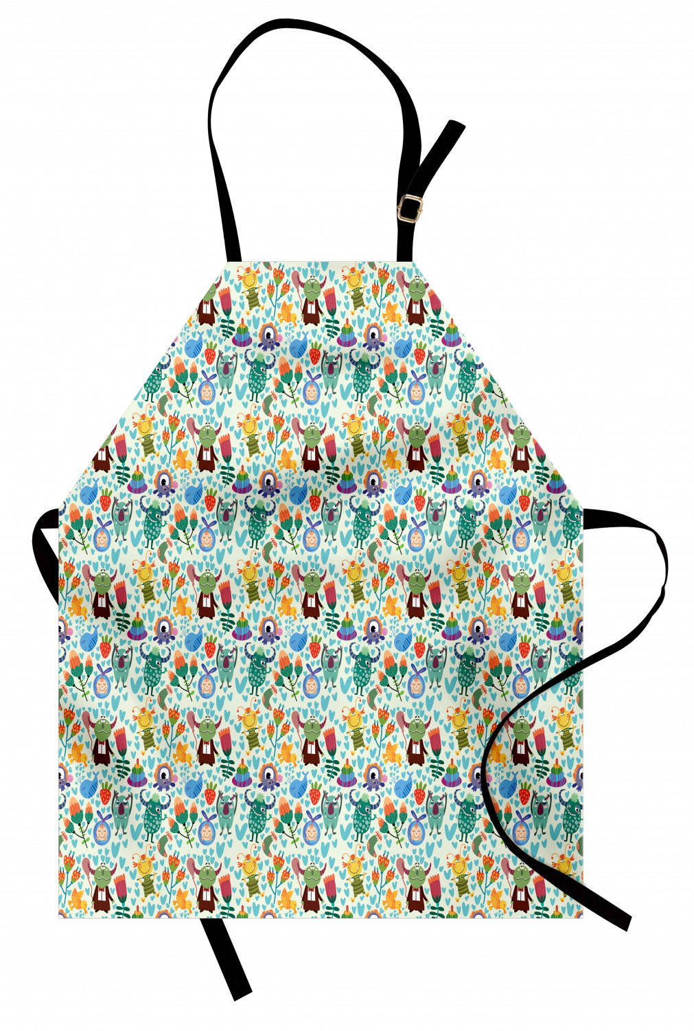 Ambesonne Funny Kids Apron Boys Girls Apron Bib Cooking & Painting