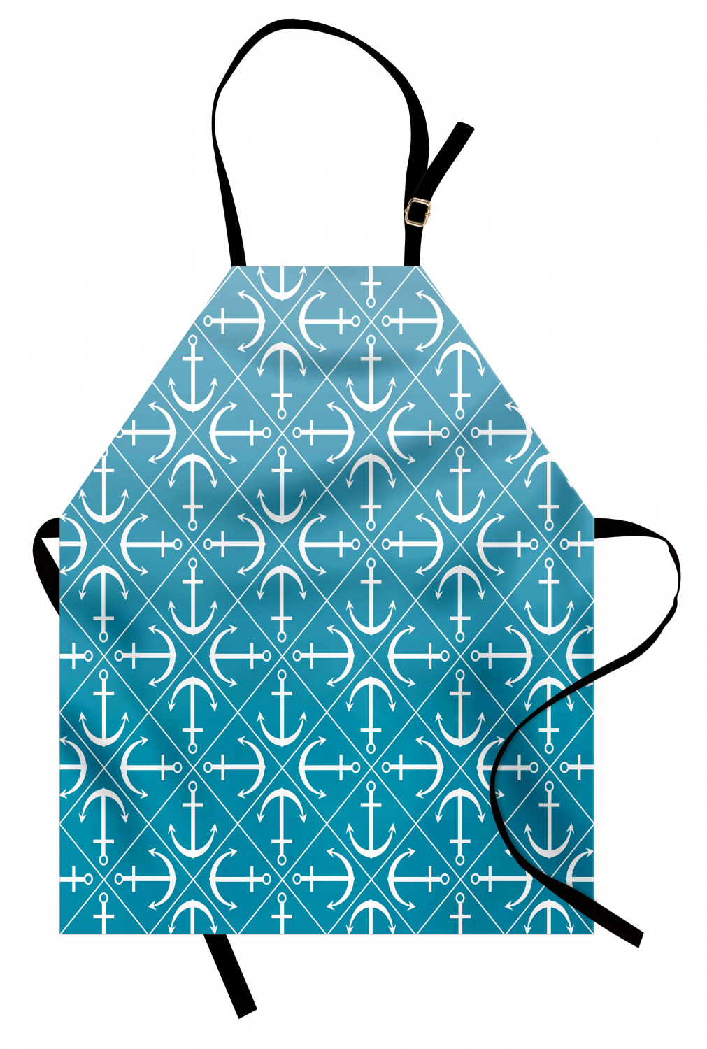 Nautical Whale Apron Unisex Kitchen Bib with Adjustable Neck Cooking