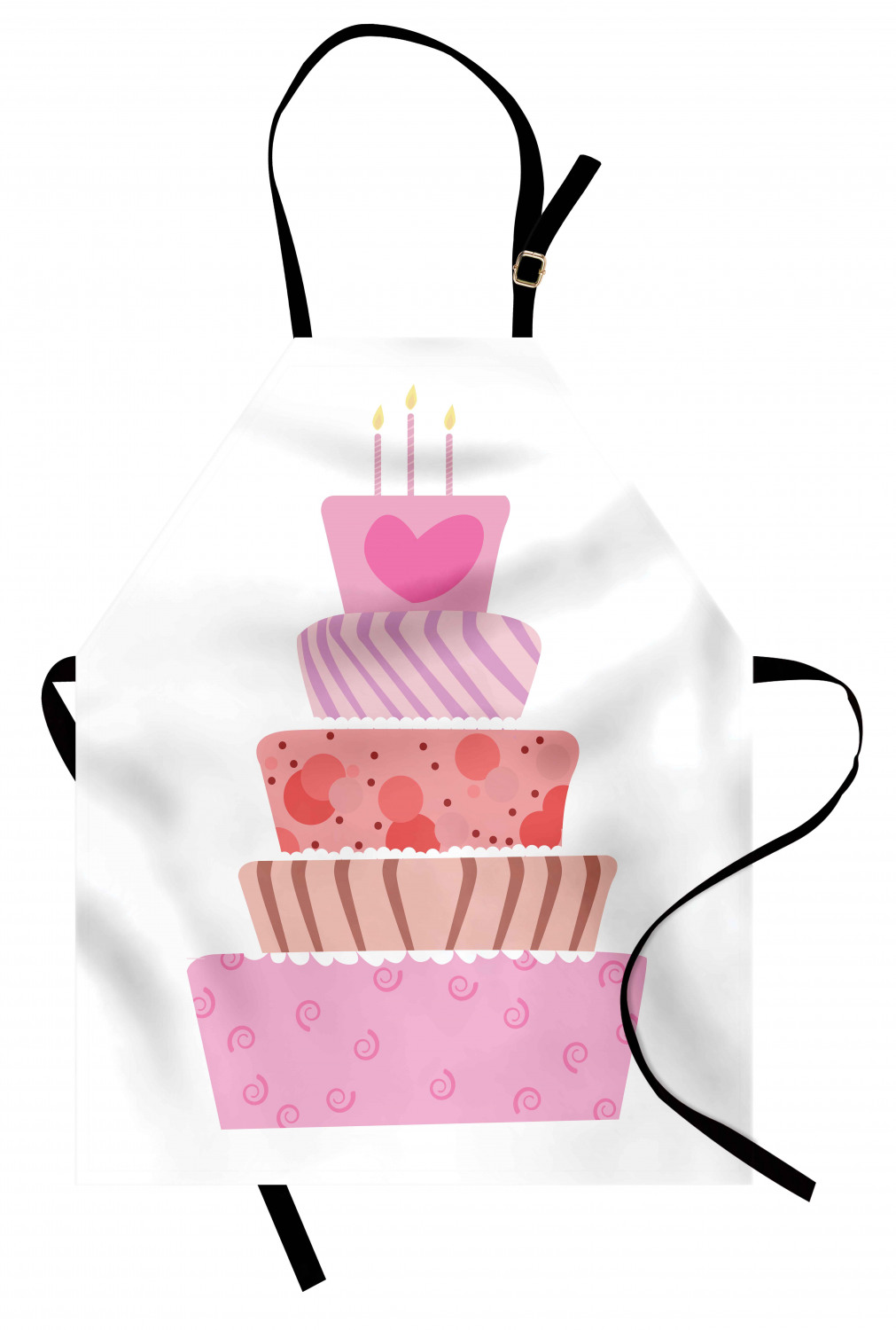 Wedding Apron Unisex Kitchen Bib with Adjustable Neck for Cooking Baking