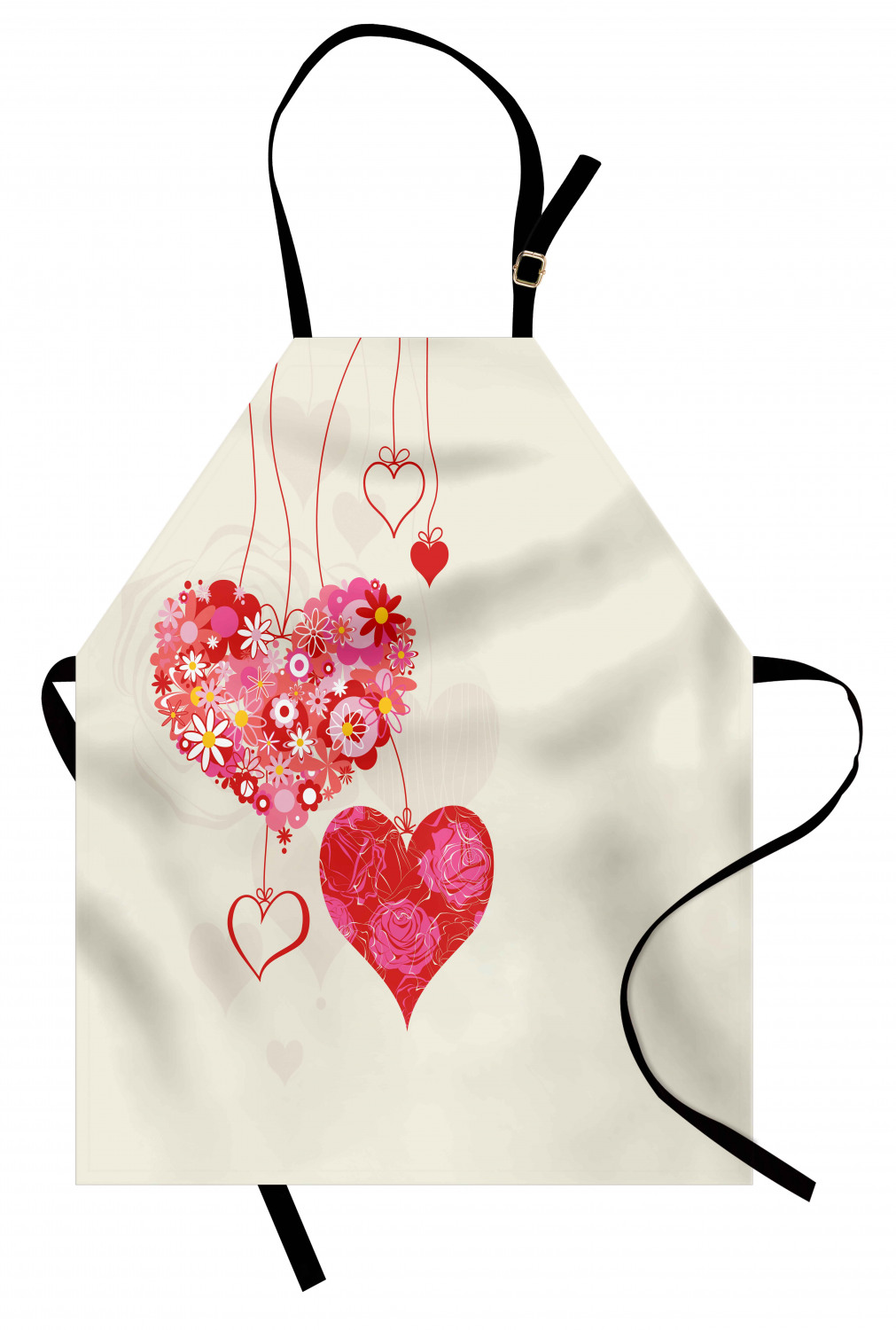 Wedding Apron Unisex Kitchen Bib with Adjustable Neck for Cooking Baking