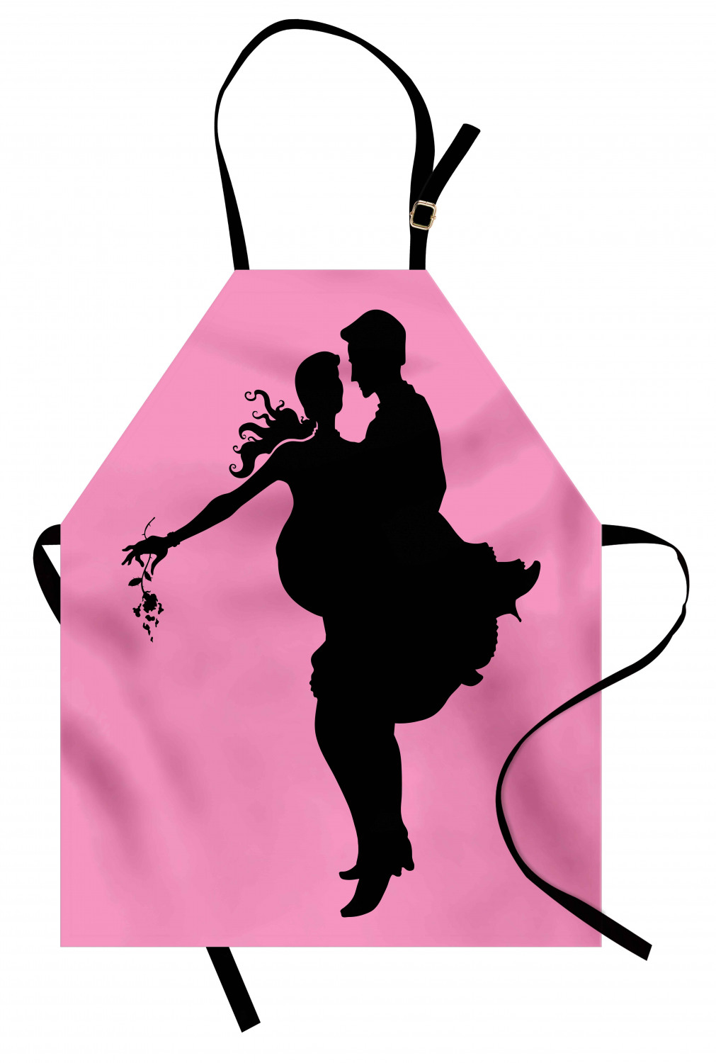 Wedding Apron Unisex Kitchen Bib with Adjustable Neck for Cooking Baking