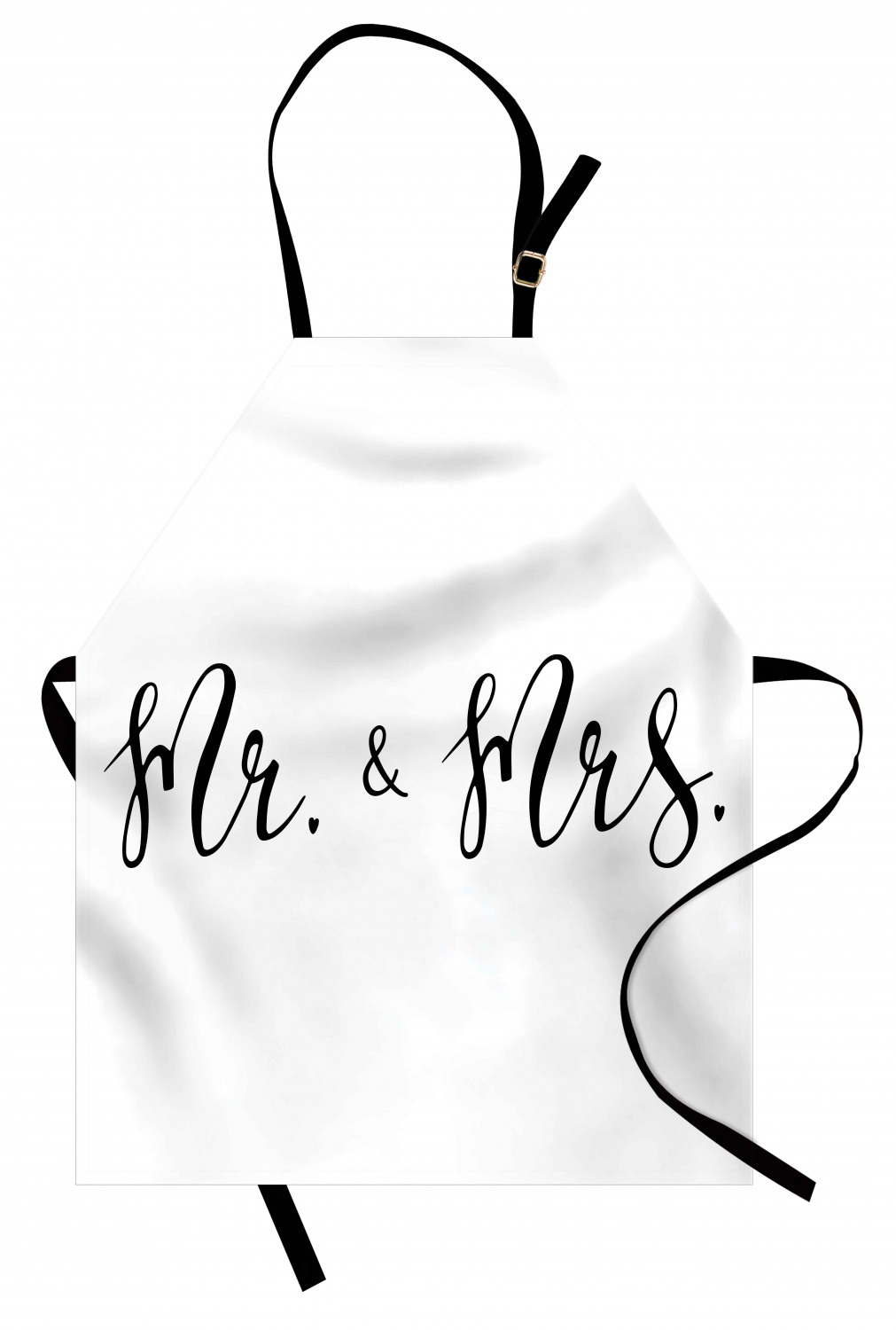 Wedding Apron Unisex Kitchen Bib with Adjustable Neck for Cooking Baking