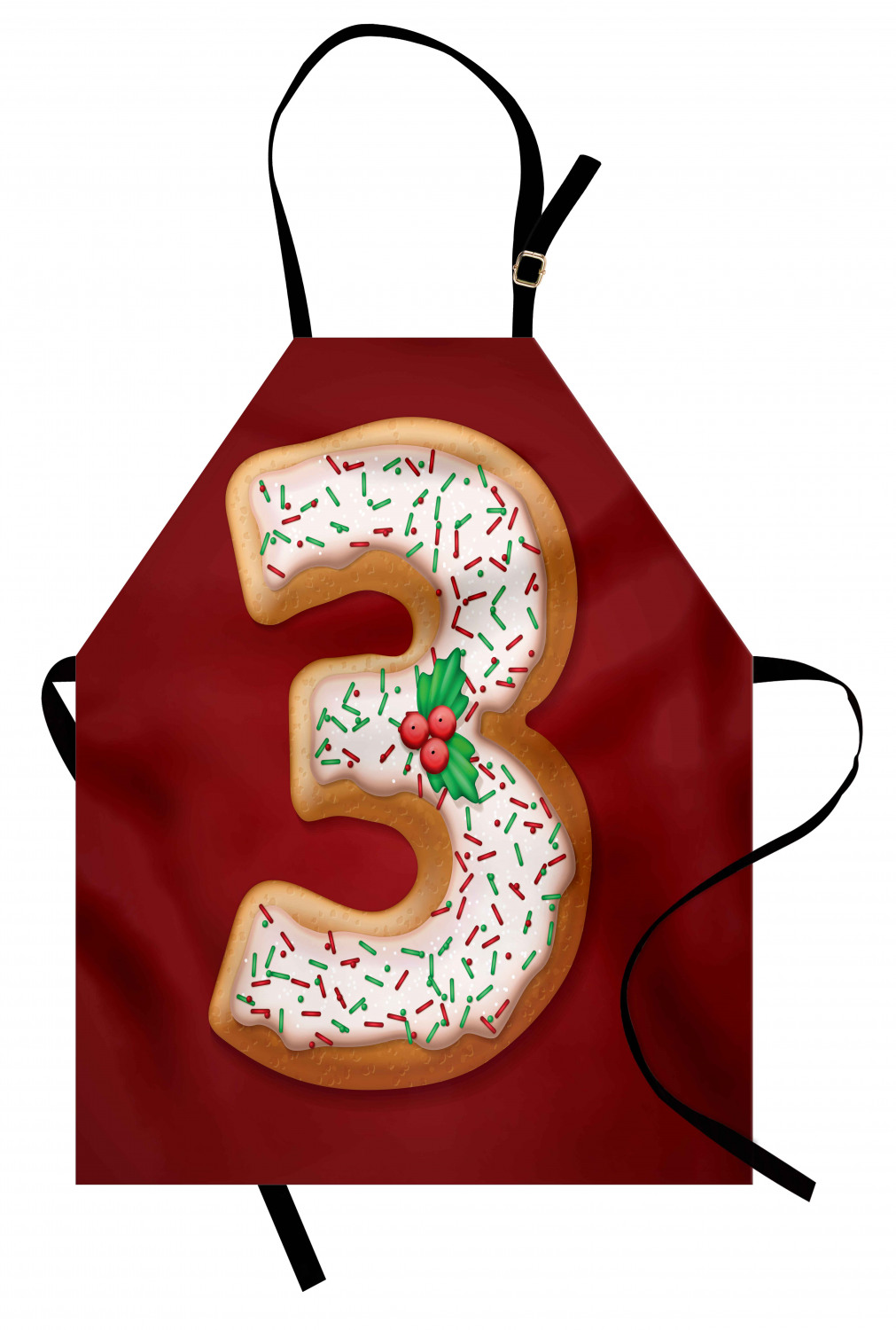 Gingerbread Man Apron Unisex Kitchen Bib with Adjustable Neck Cooking