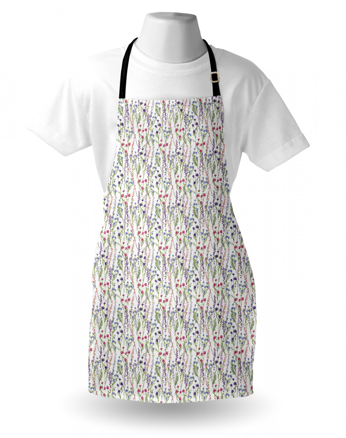 Ambesonne Flower Apron Unisex Kitchen Bib with Adjustable Neck Cooking Baking - Bild 54 von 183
