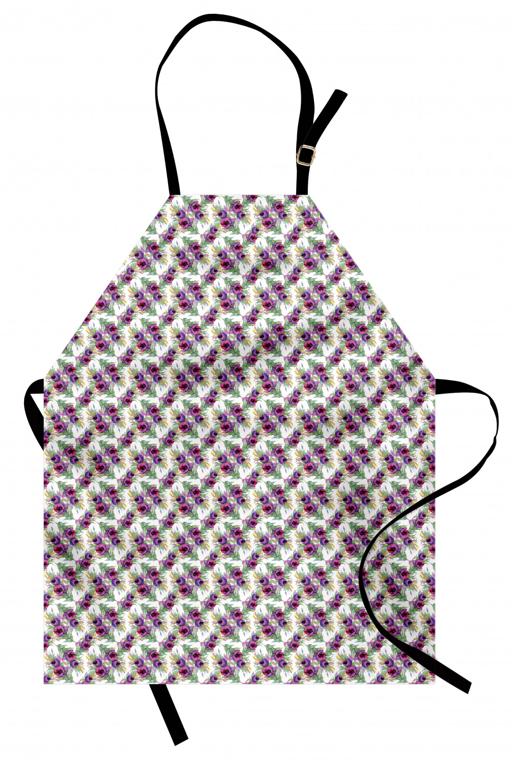 Ambesonne Flower Apron Unisex Kitchen Bib with Adjustable Neck Cooking Baking - Bild 130 von 183
