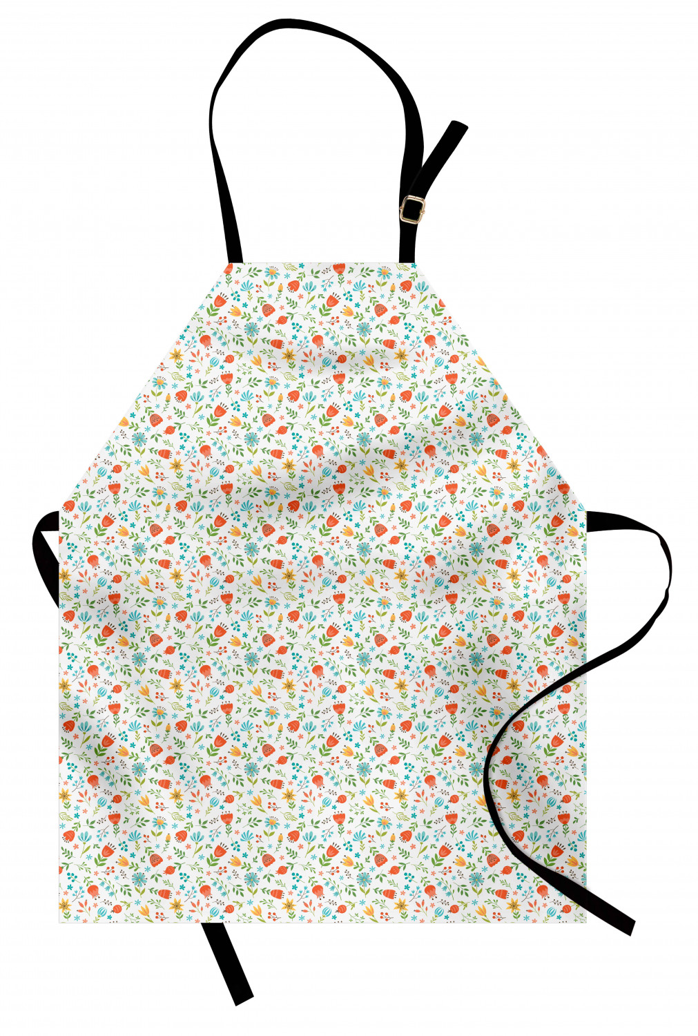 Ambesonne Flower Apron Unisex Kitchen Bib with Adjustable Neck Cooking Baking - Bild 97 von 183
