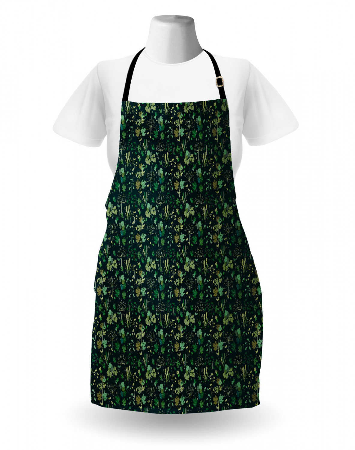 Ambesonne Flower Apron Unisex Kitchen Bib with Adjustable Neck Cooking Baking - Bild 107 von 183