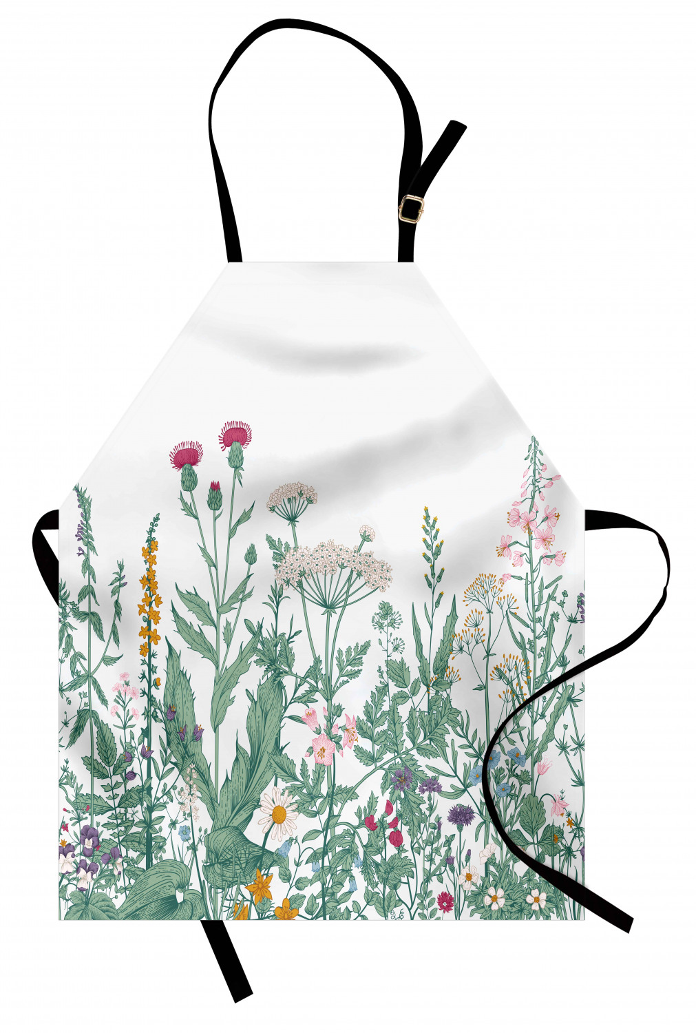 Ambesonne Flower Apron Unisex Kitchen Bib with Adjustable Neck Cooking Baking - Bild 55 von 183