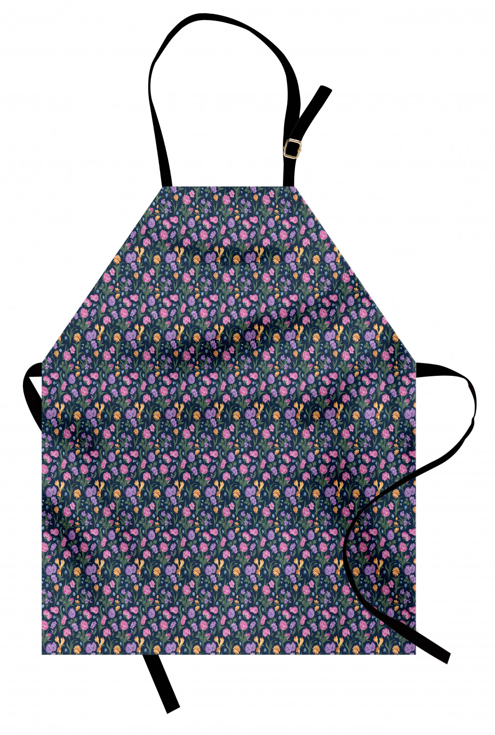 Ambesonne Flower Apron Unisex Kitchen Bib with Adjustable Neck Cooking Baking - Bild 166 von 183