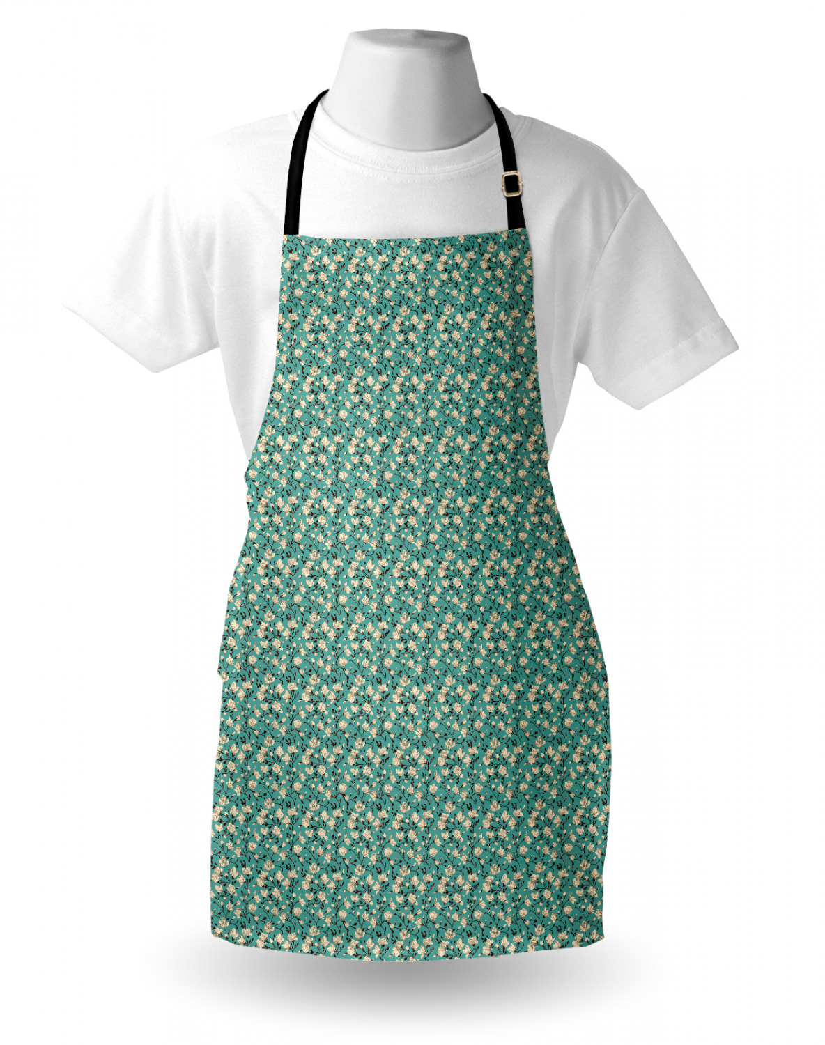 Ambesonne Flower Apron Unisex Kitchen Bib with Adjustable Neck Cooking Baking - Bild 81 von 183