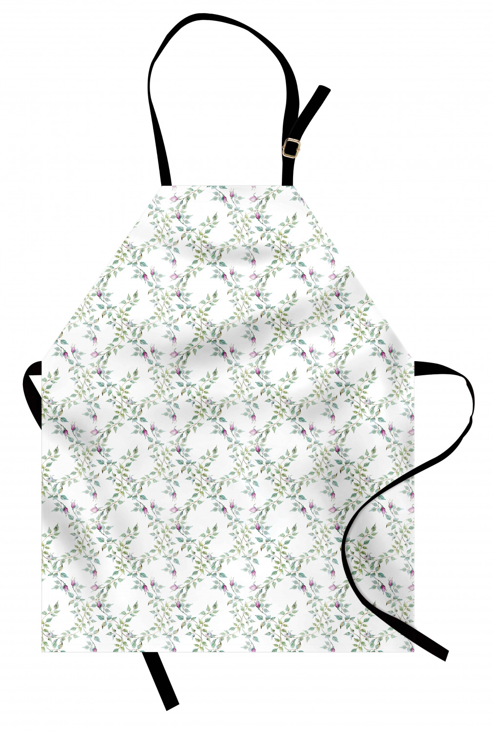 Ambesonne Flower Apron Unisex Kitchen Bib with Adjustable Neck Cooking Baking - Bild 175 von 183