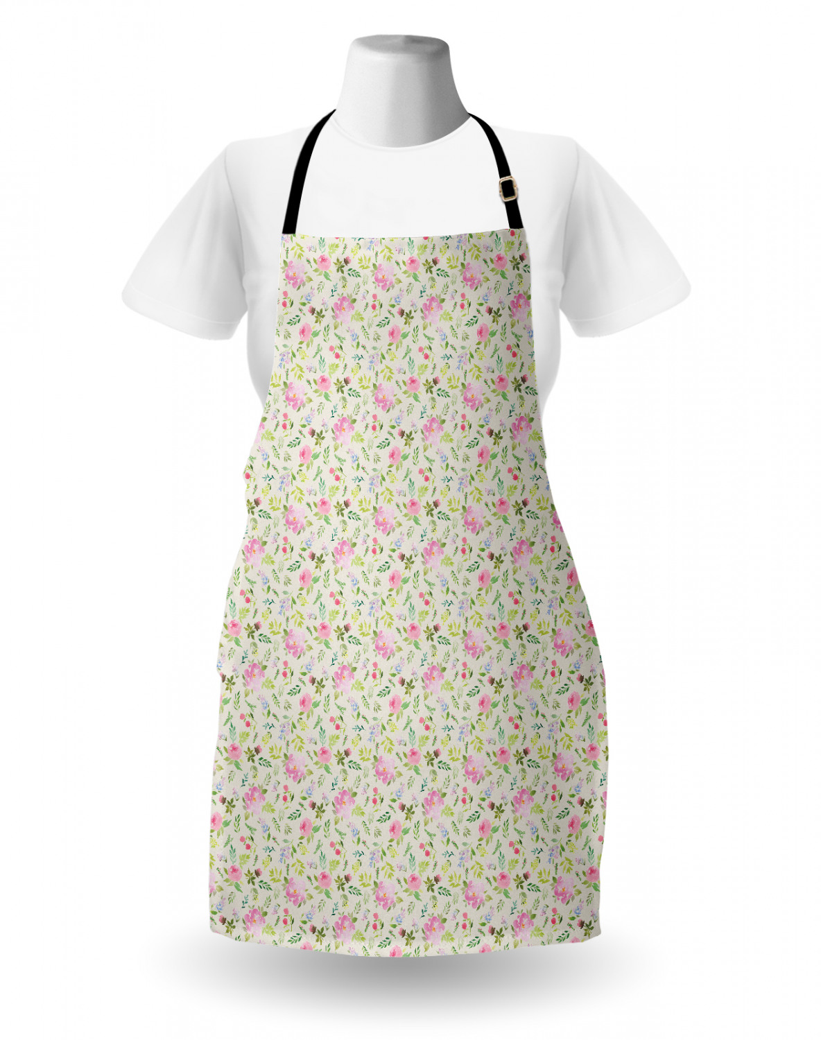 Ambesonne Flower Apron Unisex Kitchen Bib with Adjustable Neck Cooking Baking - Bild 86 von 183