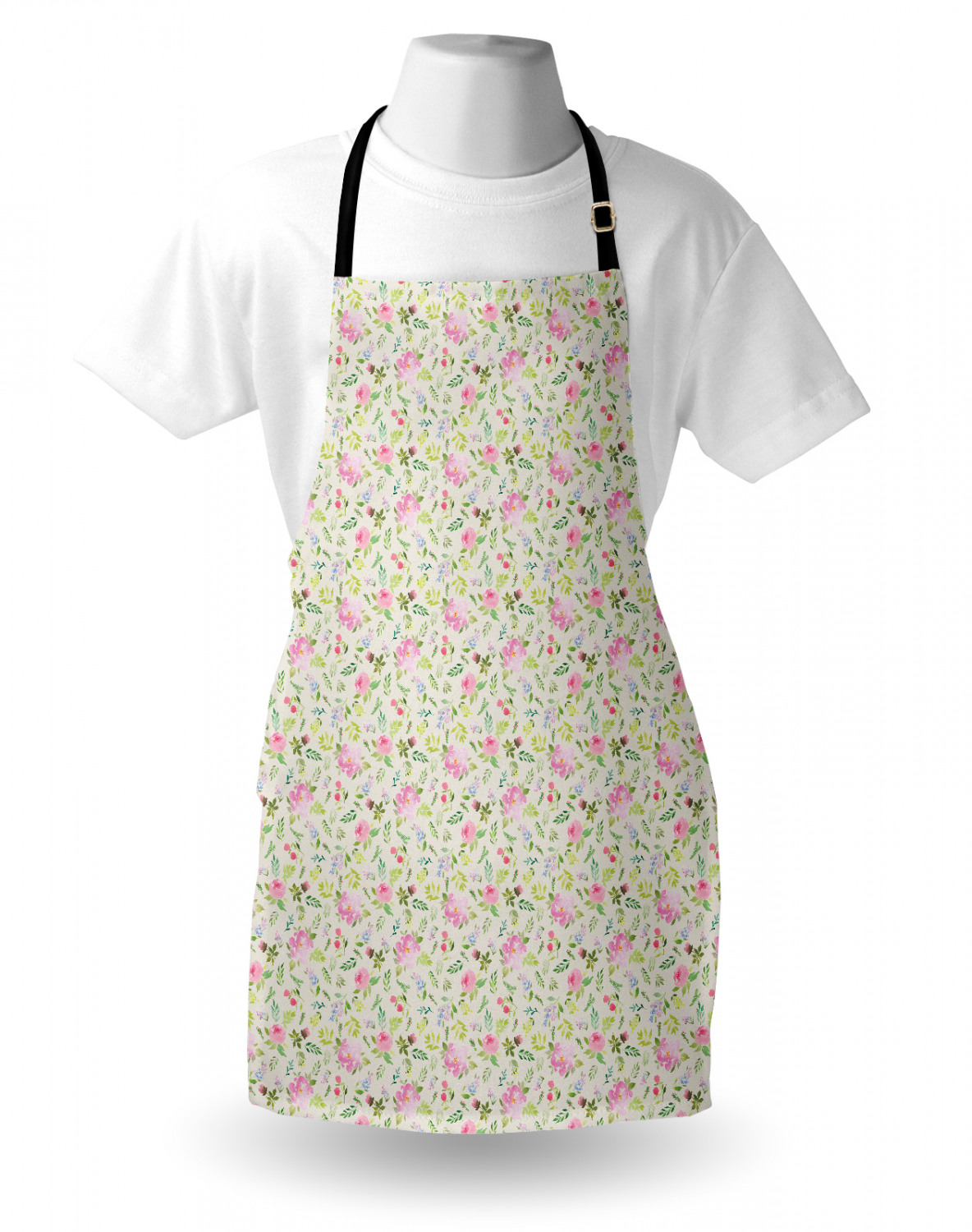 Ambesonne Flower Apron Unisex Kitchen Bib with Adjustable Neck Cooking Baking - Bild 87 von 183