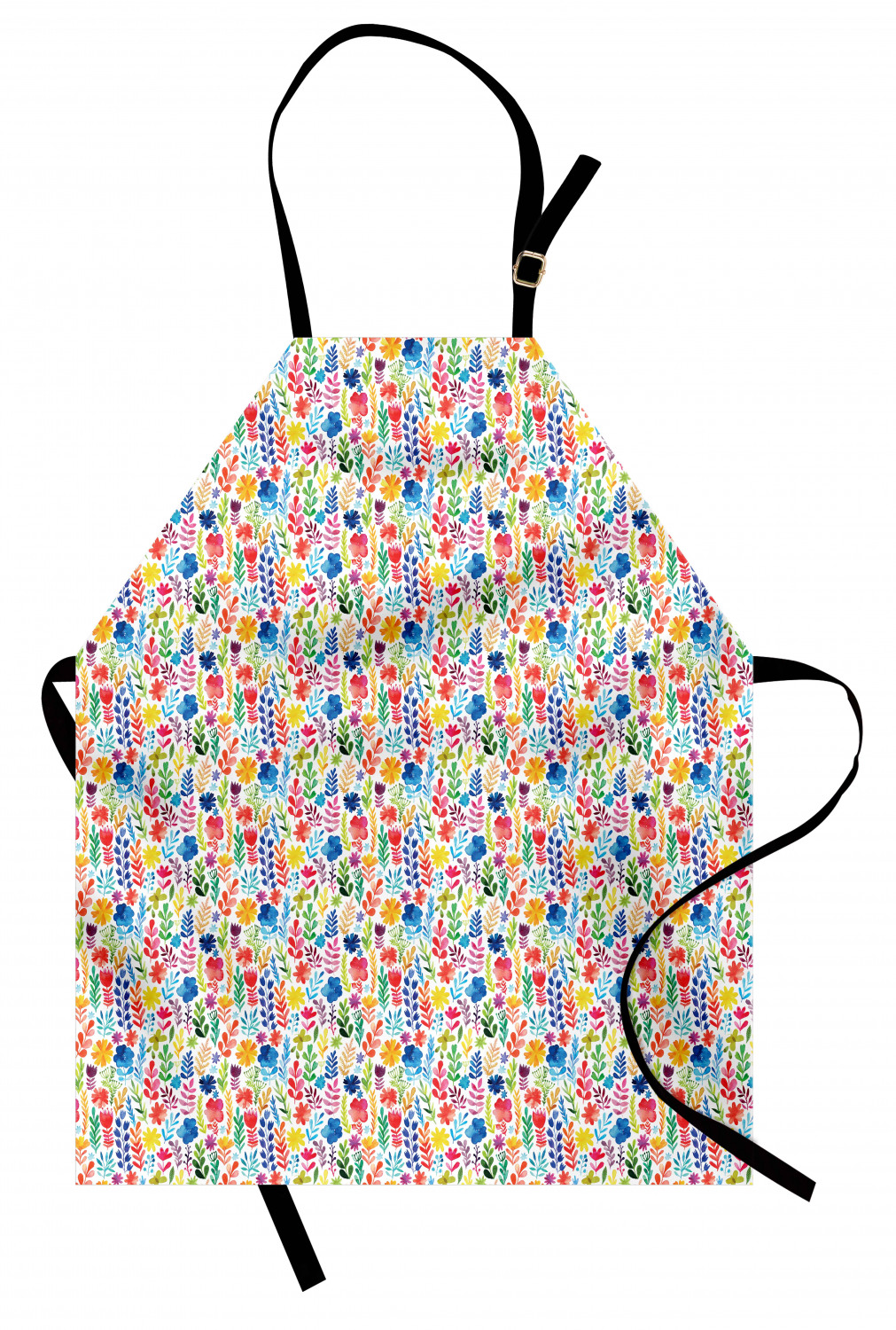 Ambesonne Flower Apron Unisex Kitchen Bib with Adjustable Neck Cooking Baking - Bild 169 von 183
