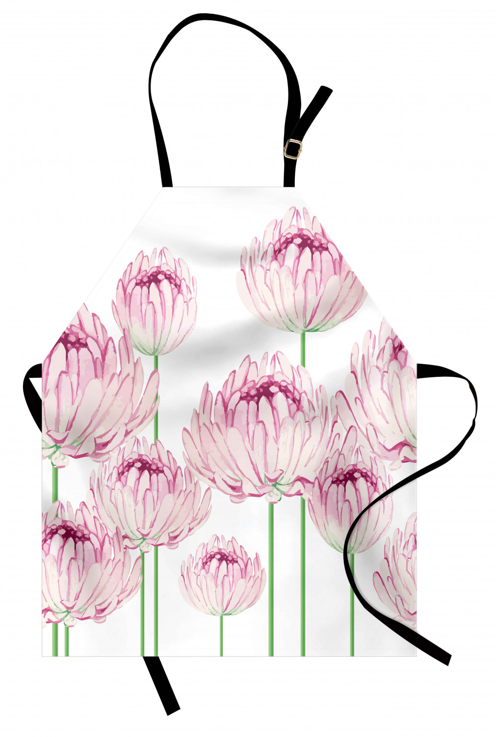 Ambesonne Flower Apron Unisex Kitchen Bib with Adjustable Neck Cooking Baking - Bild 151 von 183