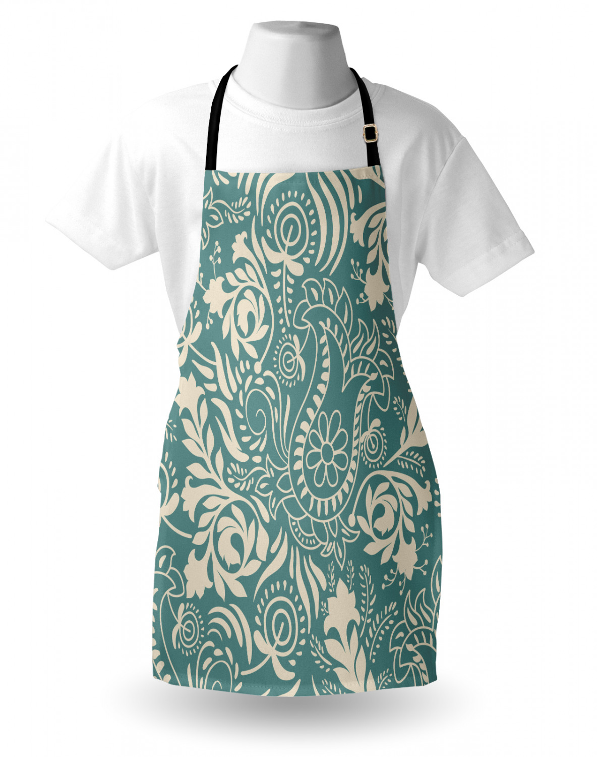 Ambesonne Flower Apron Unisex Kitchen Bib with Adjustable Neck Cooking Baking - Bild 105 von 183
