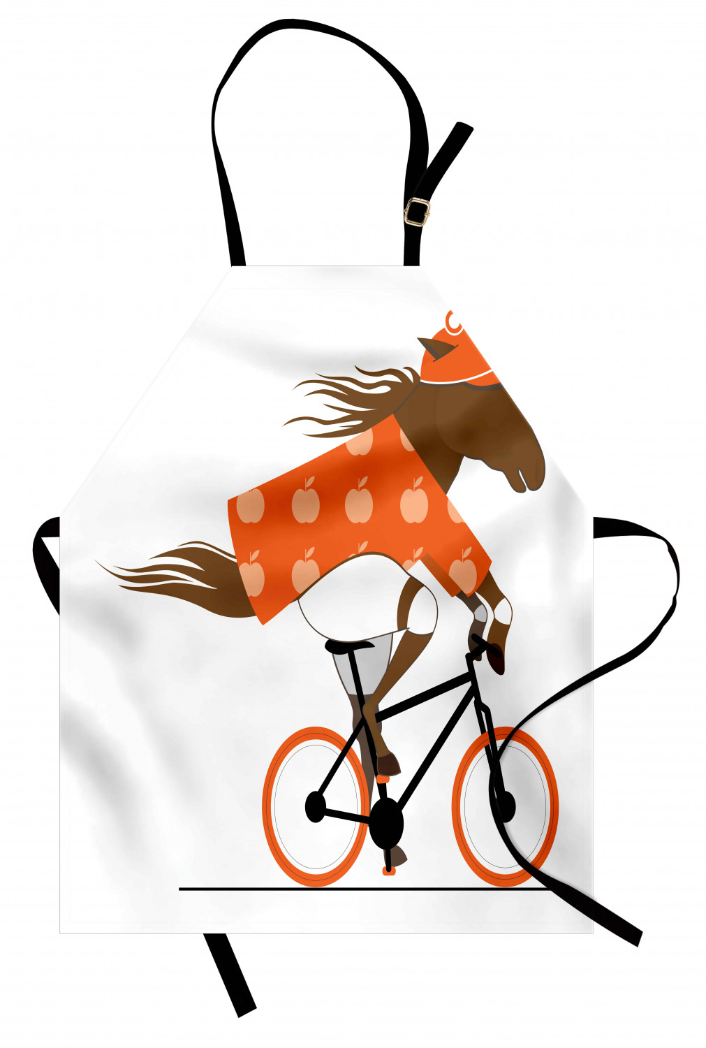 Motorcycle Apron Unisex Kitchen Bib with Adjustable Neck for Cooking Gardening