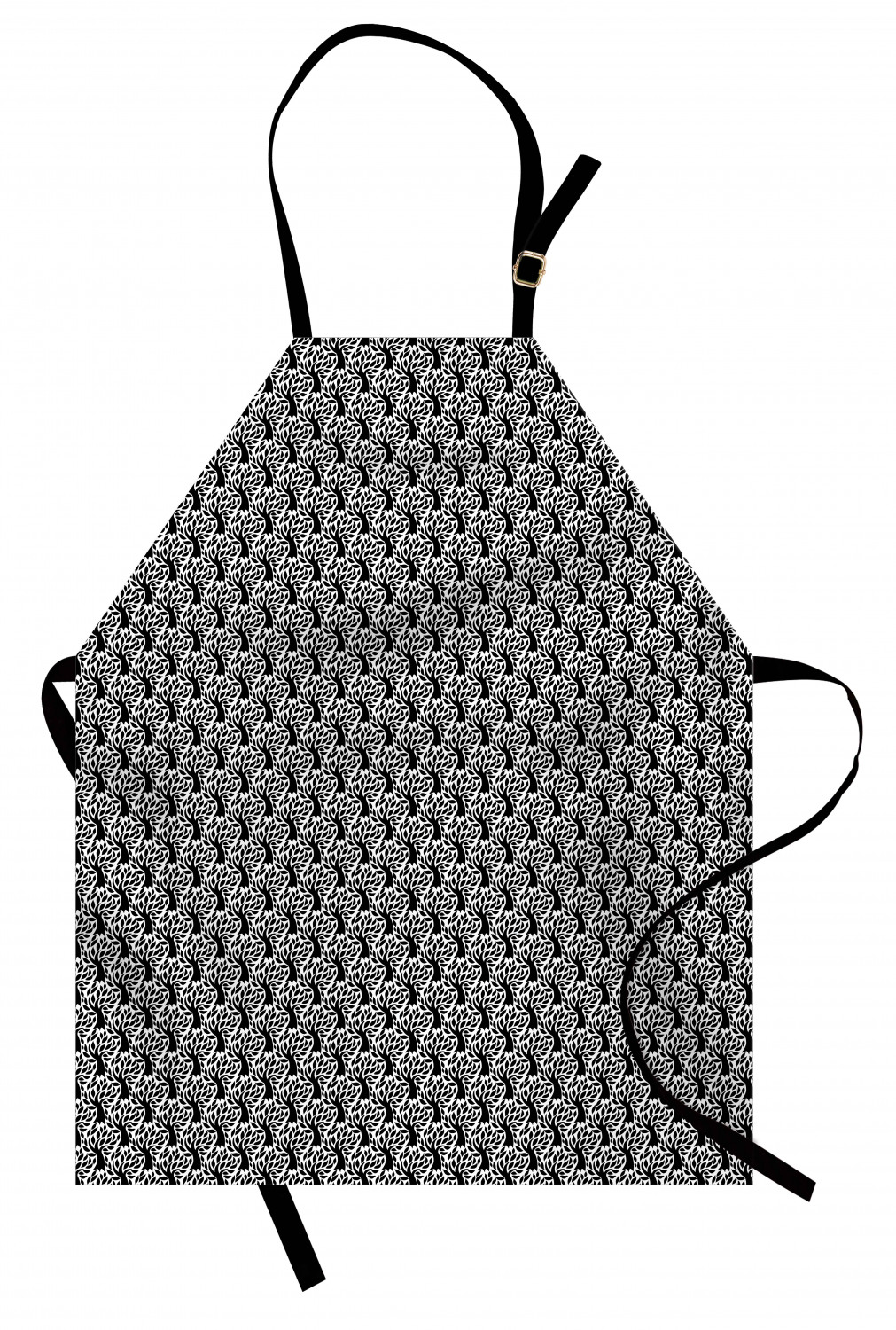 Ambesonne Flower Apron Unisex Kitchen Bib with Adjustable Neck Cooking Baking - Bild 163 von 183