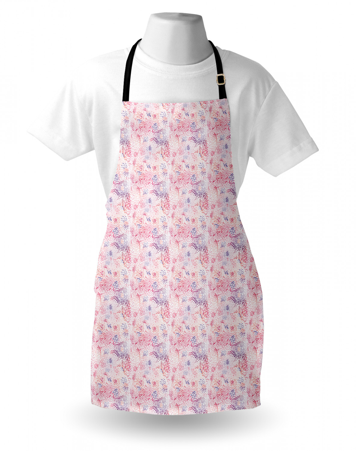 Ambesonne Flower Apron Unisex Kitchen Bib with Adjustable Neck Cooking Baking - Bild 126 von 183