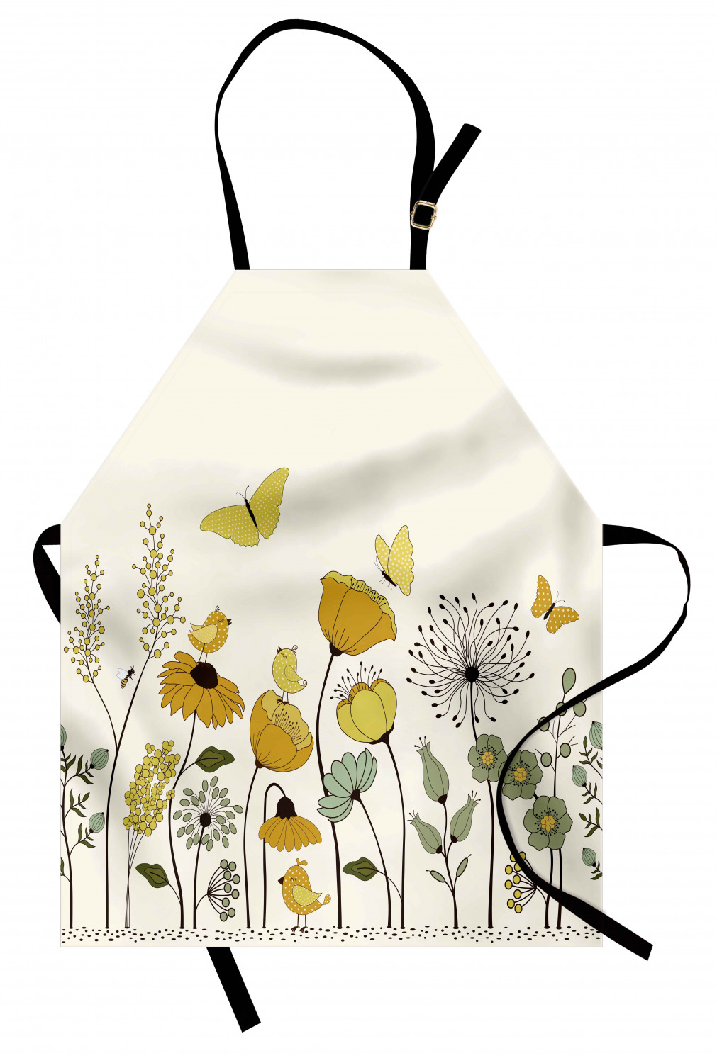 Caterpillar Apron Unisex Kitchen Bib with Adjustable Neck Cooking Baking