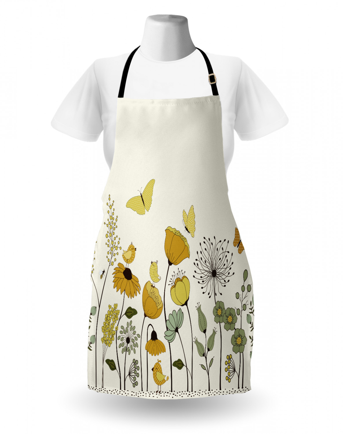 Caterpillar Apron Unisex Kitchen Bib with Adjustable Neck Cooking Baking