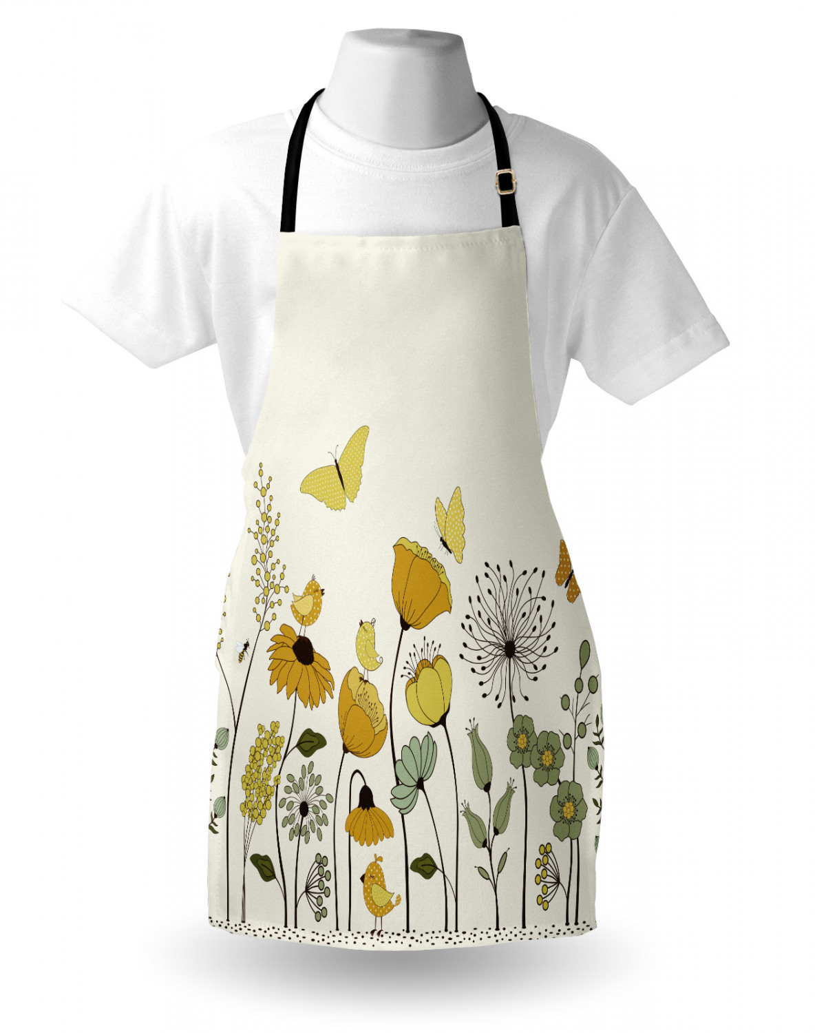 Caterpillar Apron Unisex Kitchen Bib with Adjustable Neck Cooking Baking