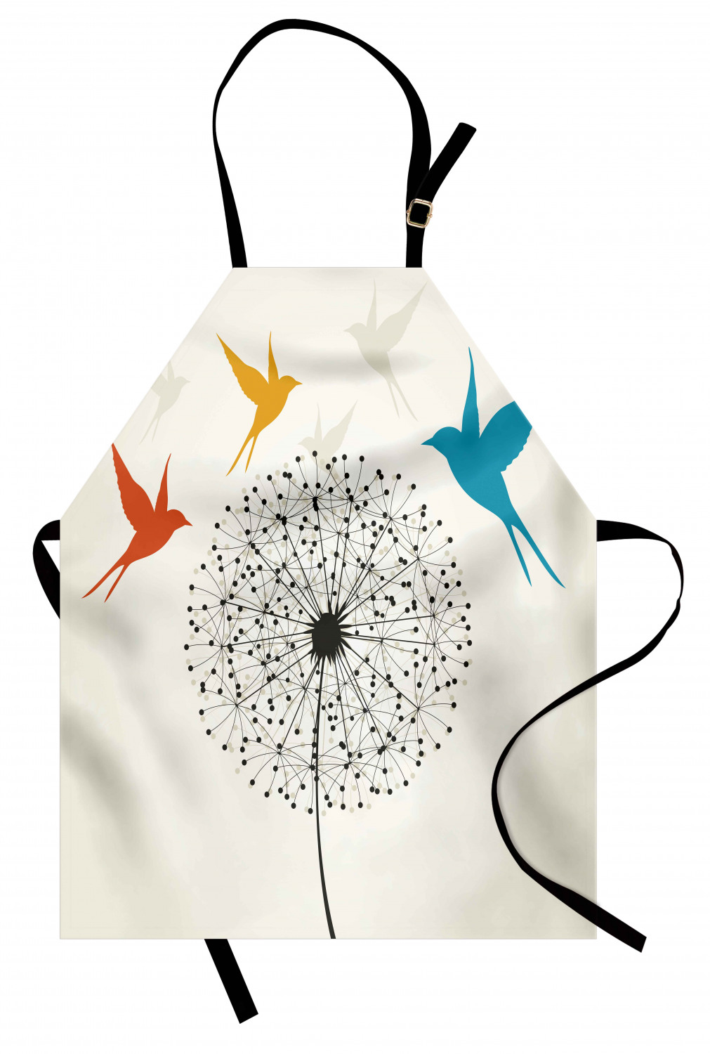 Ambesonne Apron with Adjustable Neck for Gardening Cooking Vivid Colors