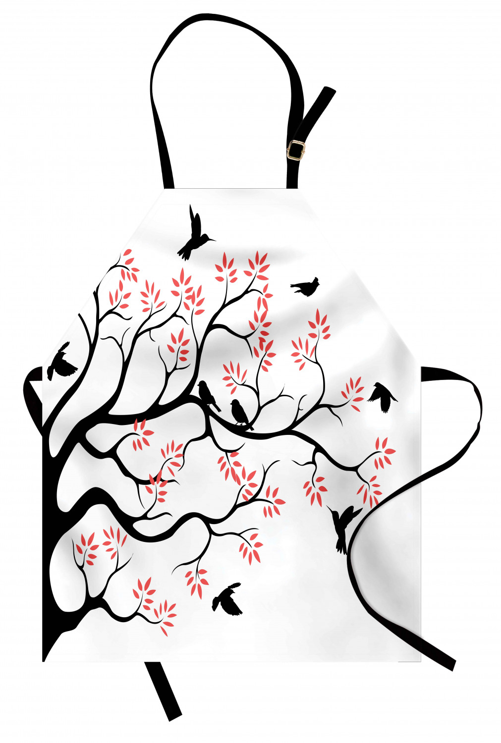 Ambesonne Apron with Adjustable Neck for Gardening Cooking Vivid Colors