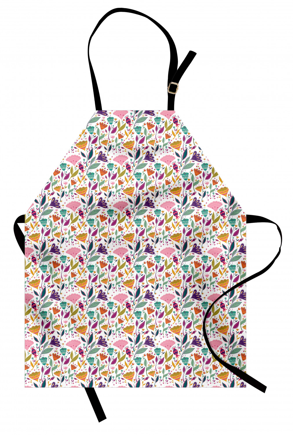 Ambesonne Flower Apron Unisex Kitchen Bib with Adjustable Neck Cooking Baking - Bild 112 von 183
