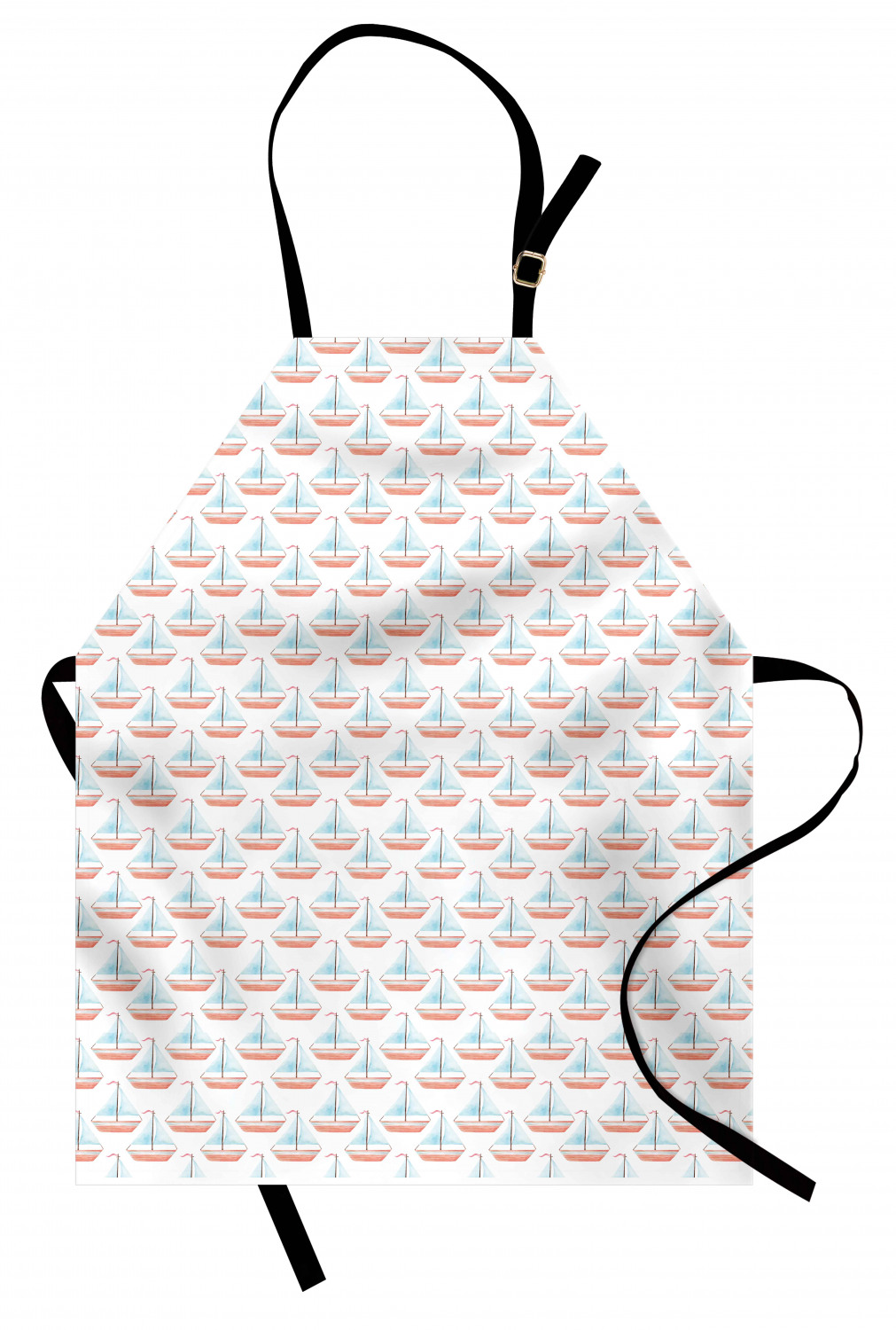 Nautical Whale Apron Unisex Kitchen Bib with Adjustable Neck Cooking