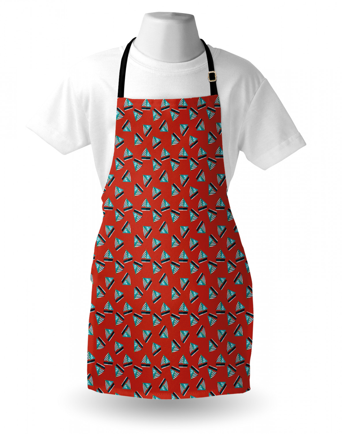 Nautical Whale Apron Unisex Kitchen Bib with Adjustable Neck Cooking