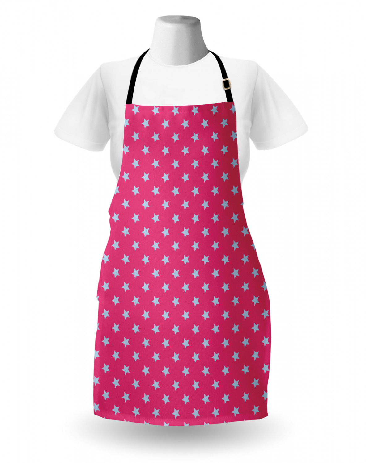 Ambesonne Pink Apron Unisex Kitchen Bib with Adjustable Neck Cooking Baking