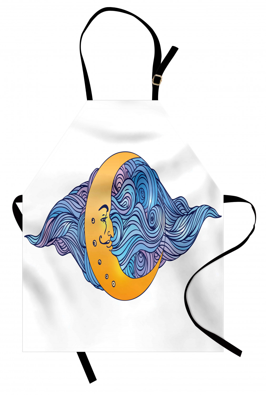 Ambesonne Moon Kids Apron Boys Girls Apron Bib Cooking & Painting