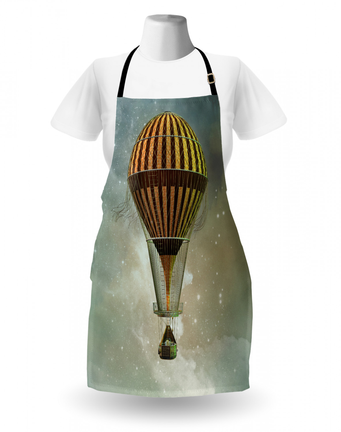 Ambesonne Apron Bib Adjustable Neck for Cooking