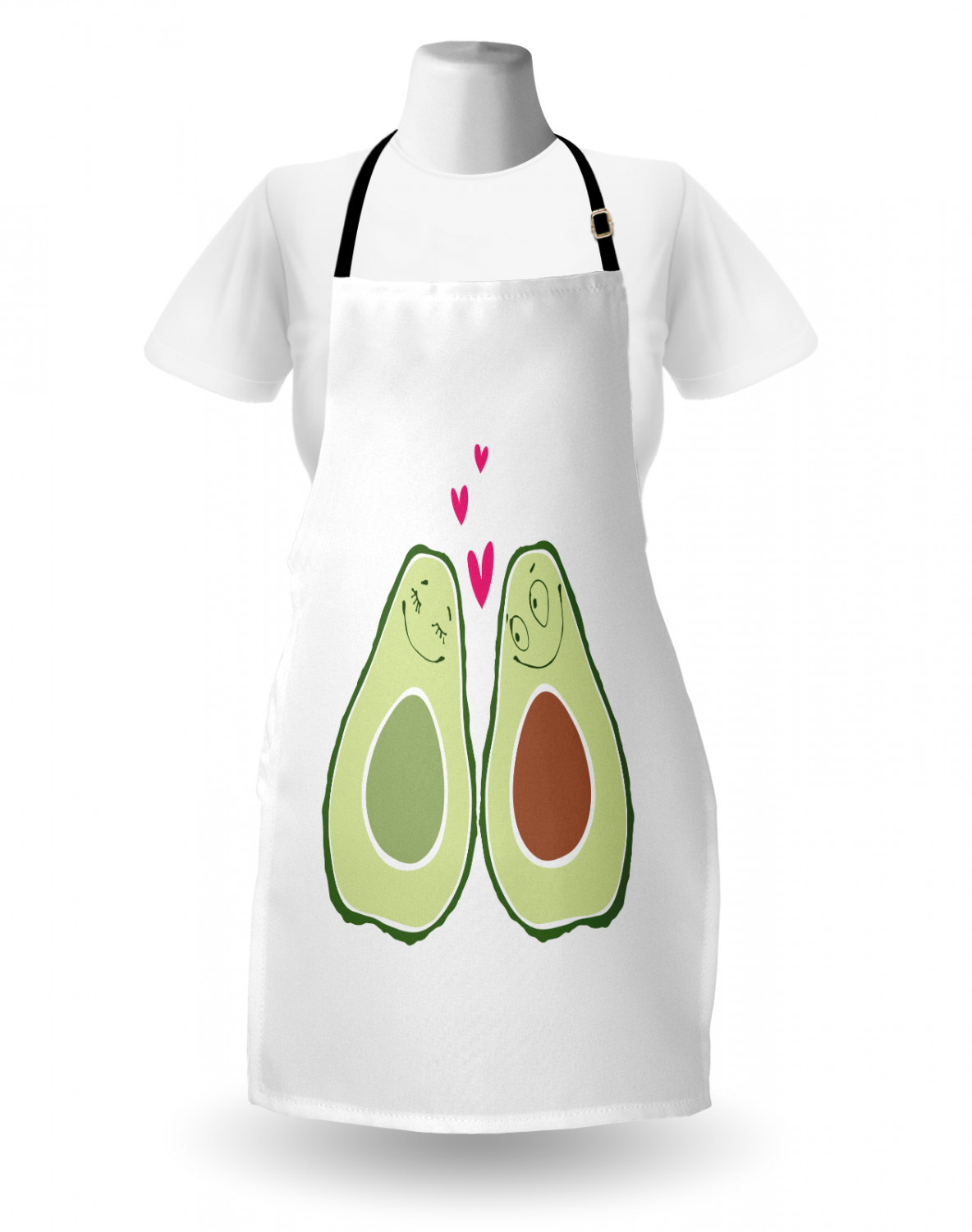 Wedding Apron Unisex Kitchen Bib with Adjustable Neck for Cooking Baking