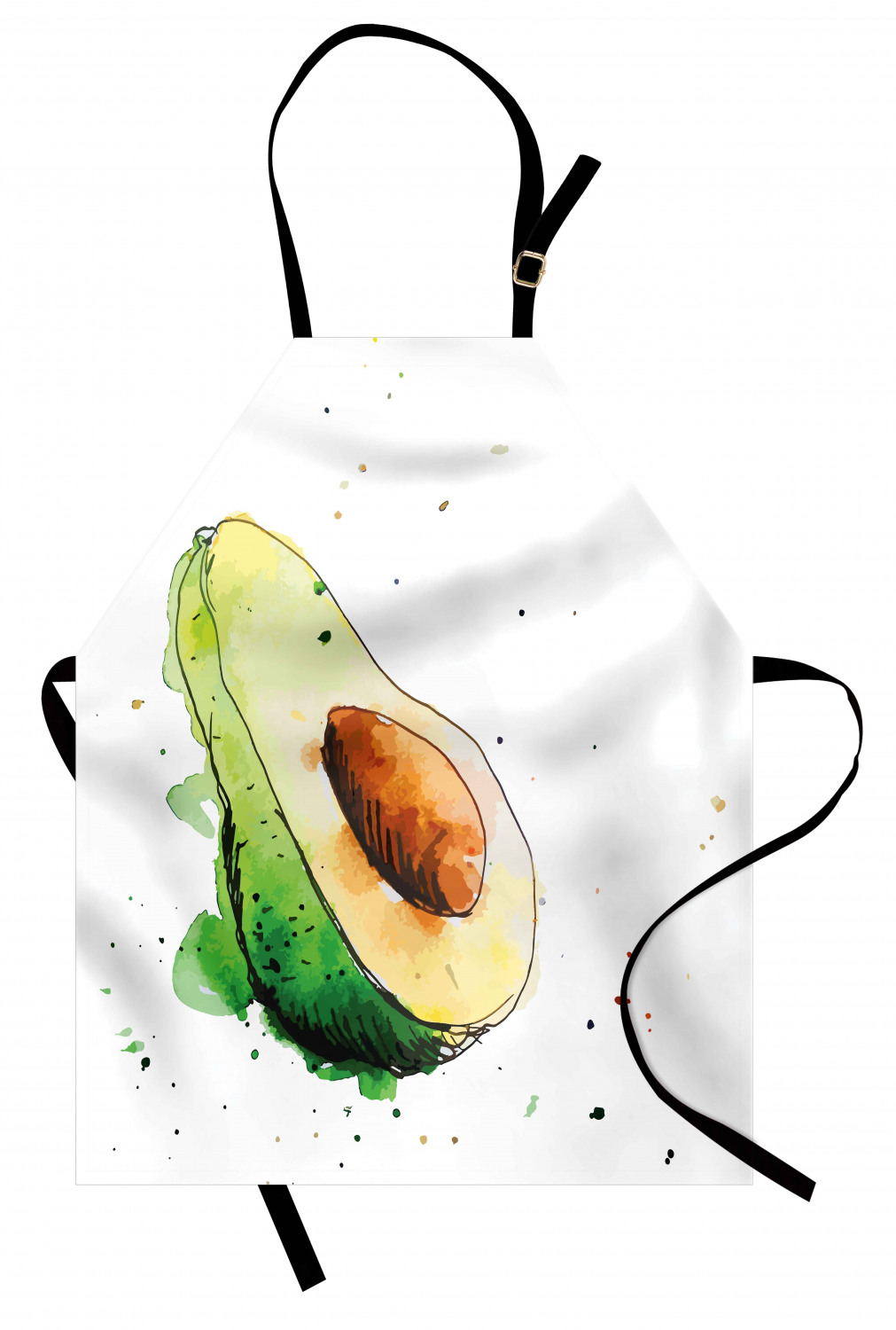 Ambesonne Apron Bib Adjustable Neck for Cooking