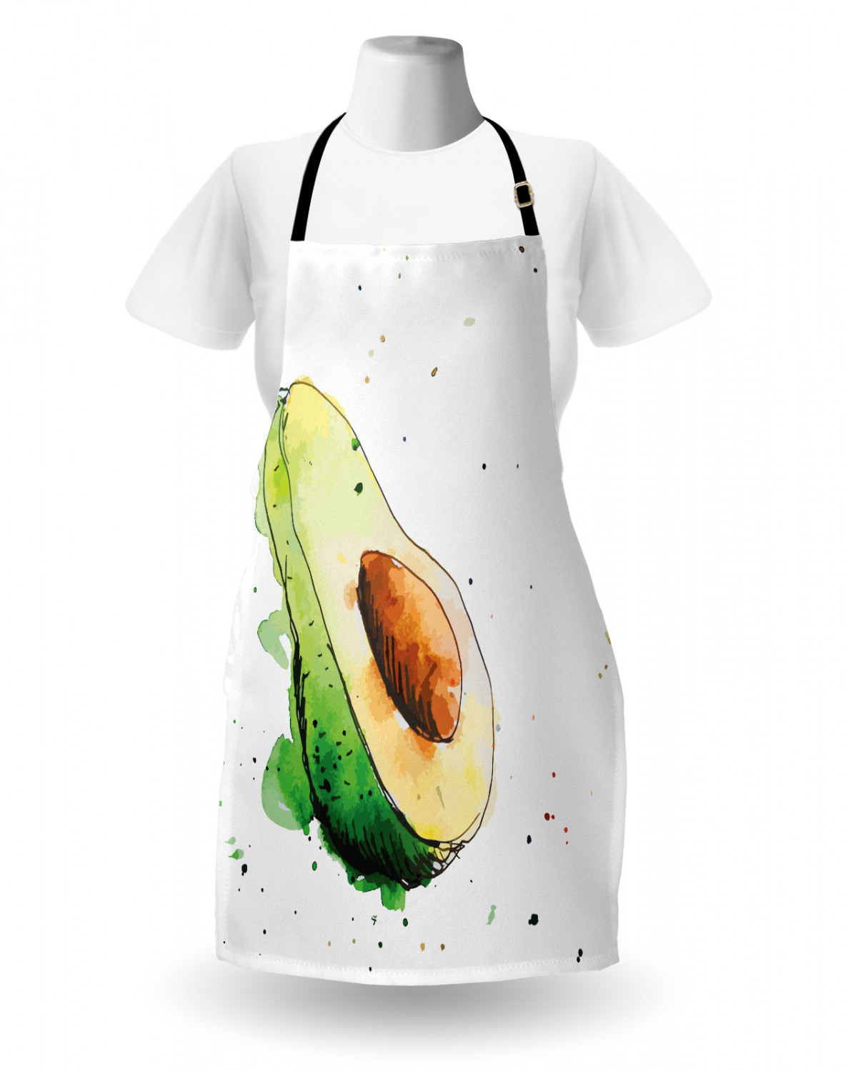 Ambesonne Apron Bib Adjustable Neck for Cooking