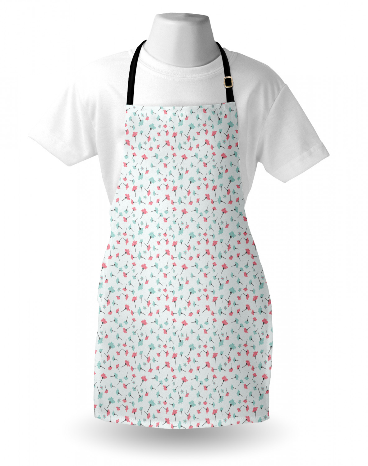 Ambesonne Pink Apron Unisex Kitchen Bib with Adjustable Neck Cooking Baking