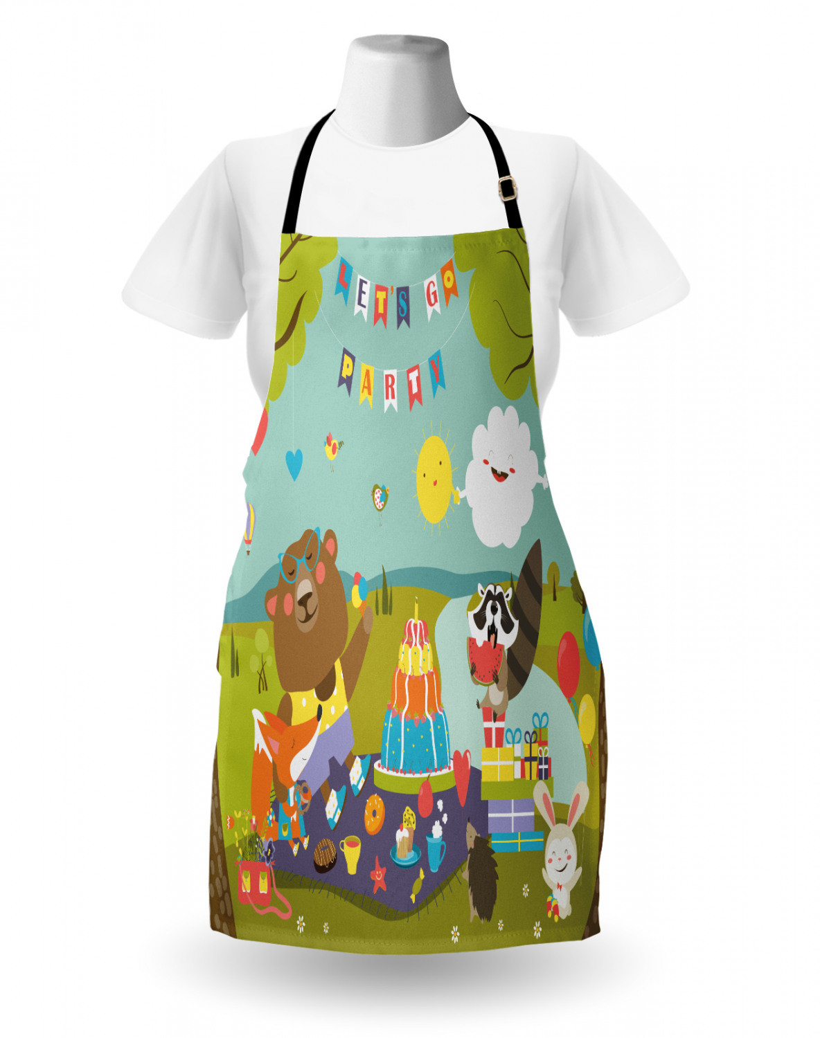 Retirement Party Apron Unisex Kitchen Bib with Adjustable Neck Cooking Baking