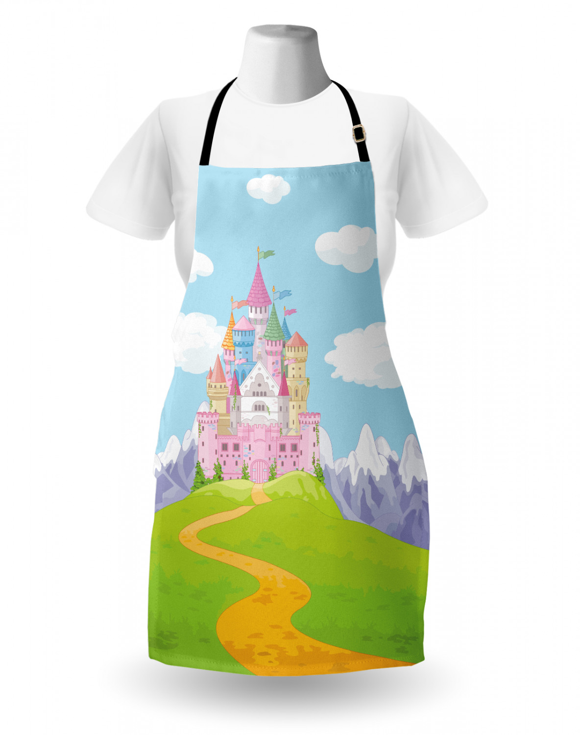 Alice in Wonderland Apron Unisex Kitchen Bib with Adjustable Neck ...