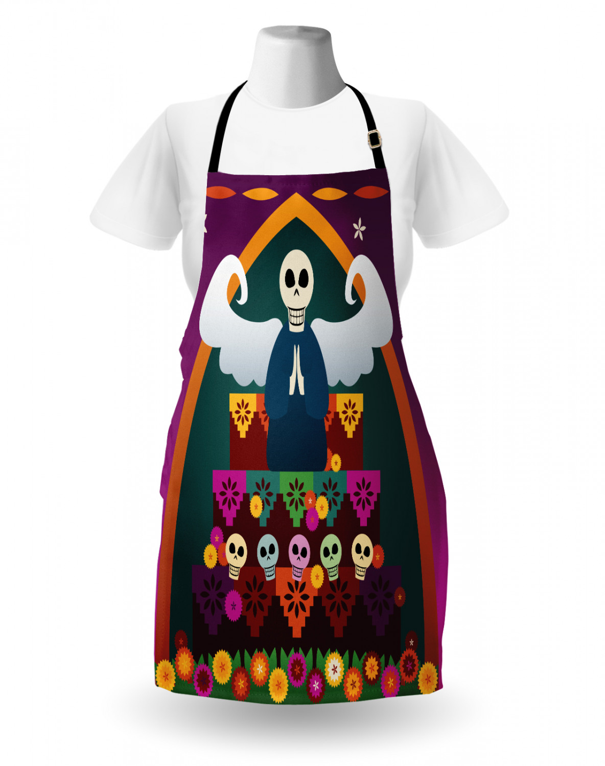 Ambesonne Apron with Adjustable Strap for Gardening and Cooking Long Lasting