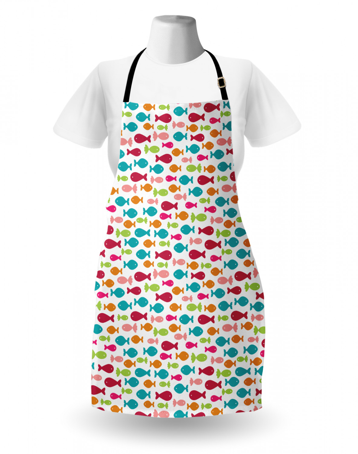 Nautical Whale Apron Unisex Kitchen Bib with Adjustable Neck Cooking