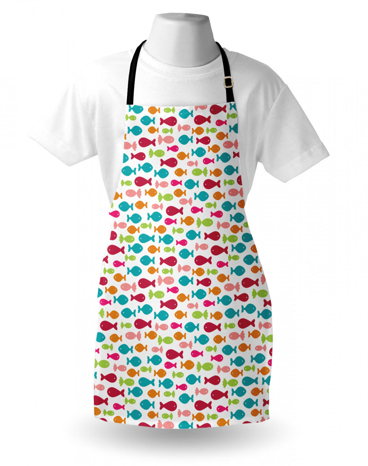 Nautical Whale Apron Unisex Kitchen Bib with Adjustable Neck Cooking