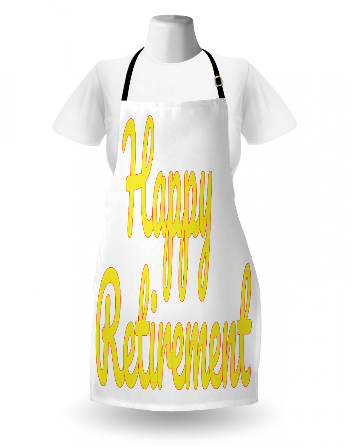 Retirement Party Apron Unisex Kitchen Bib with Adjustable Neck Cooking Baking