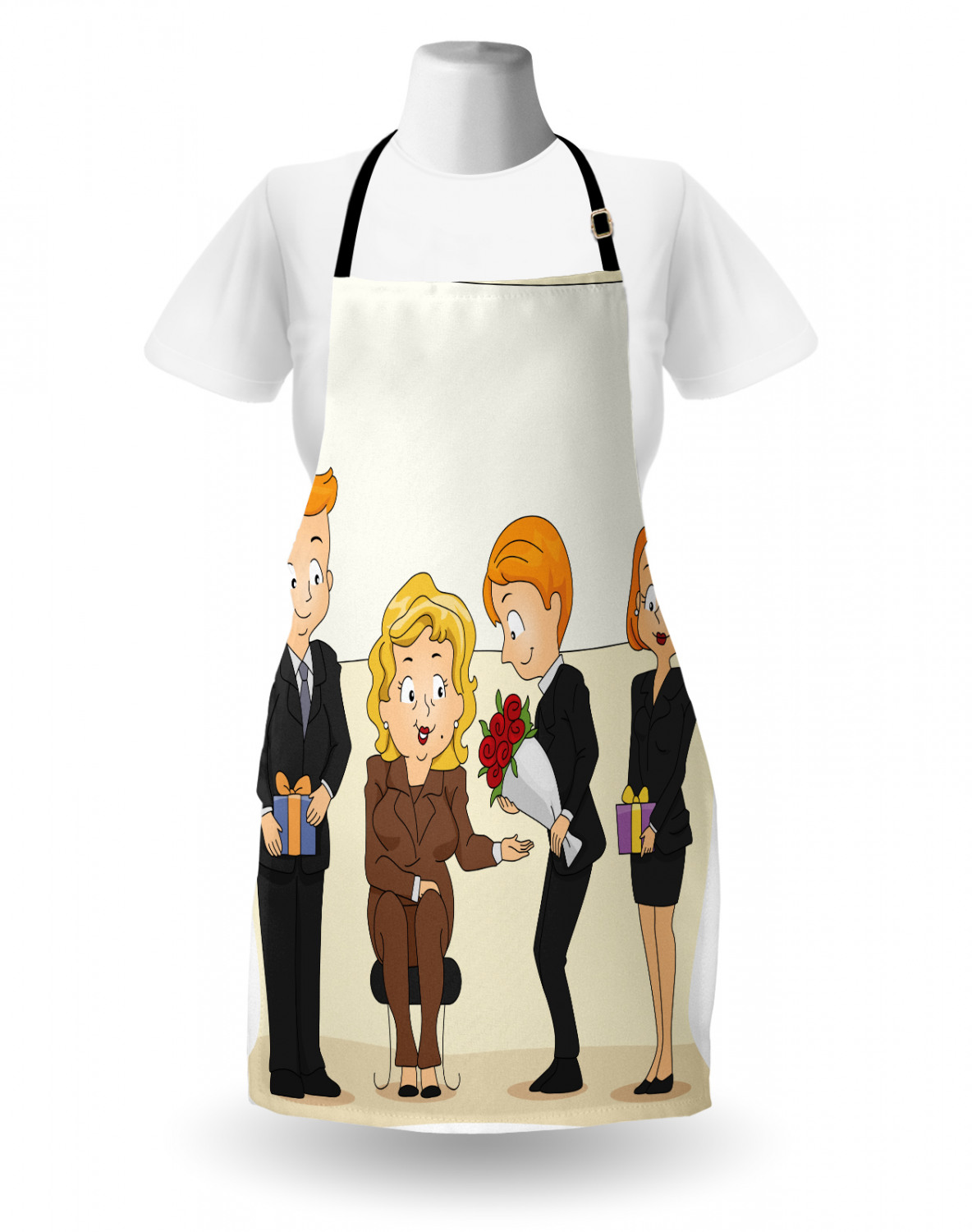 Retirement Party Apron Unisex Kitchen Bib with Adjustable Neck Cooking Baking